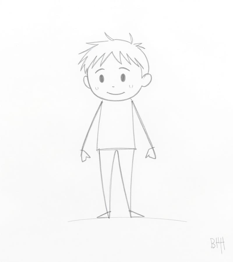 Before — beginner sketch